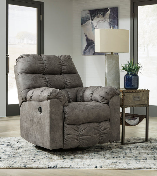 Derwin concrete swivel rocker recliner