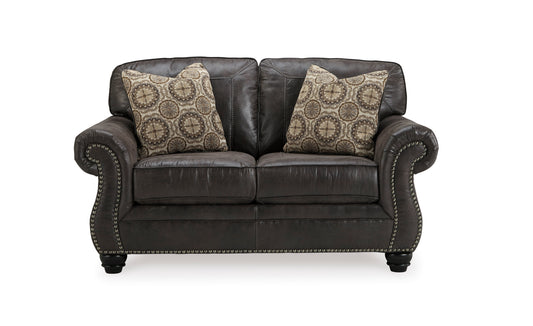 800 charcoal loveseat with coil cushions