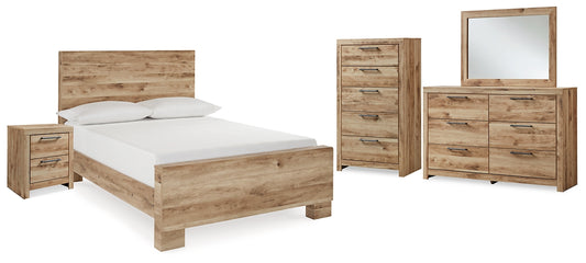 Hyanna Full Panel Bed, Dresser, Mirror, Chest and Nightstand