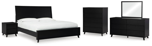 Danziar Queen Panel Bed, Dresser, Mirror, Chest and Nightstand