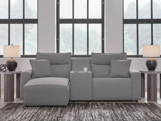 Modmax II 3-Piece Power Reclining Sectional with Chaise and Console