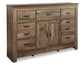 B446 large dresser with fireplace option