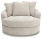 Cuddle Plush Oversized Swivel Accent Chair