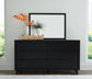 Danziar King Panel Headboard, Dresser, Mirror, Chest and Nightstand