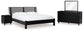 Danziar King Slat Panel Bed, Dresser, Mirror and Nightstand