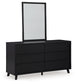 Danziar Queen Slat Panel Bed, Dresser, Mirror, Chest and Nightstand