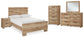 Hyanna Full Panel Bed, Dresser, Mirror, Chest and Nightstand