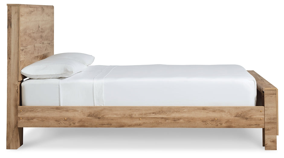 Hyanna Queen Panel Bed, Dresser and Mirror