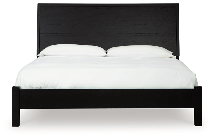 Danziar Queen Panel Bed, Dresser, Mirror and Nightstand