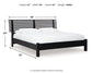 Danziar King Slat Panel Bed, Dresser and Mirror