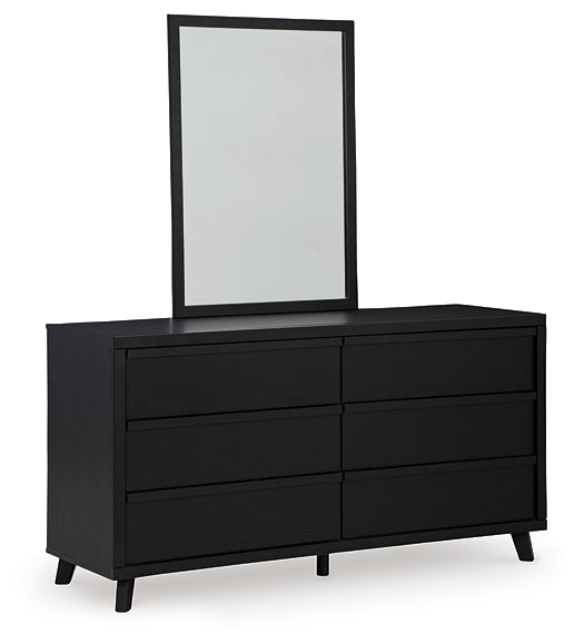 Danziar Queen Panel Bed, Dresser and Mirror