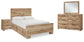 Hyanna Full Panel Bed with 2 Side Storage, Dresser, Mirror and Nightstand