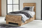 Hyanna Twin Panel Bed with 1 Side Storage, Dresser, Mirror, Chest and Nightstand