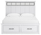 Ashbryn King Panel Storage Bed, Dresser, Mirror, Chest and Nightstand