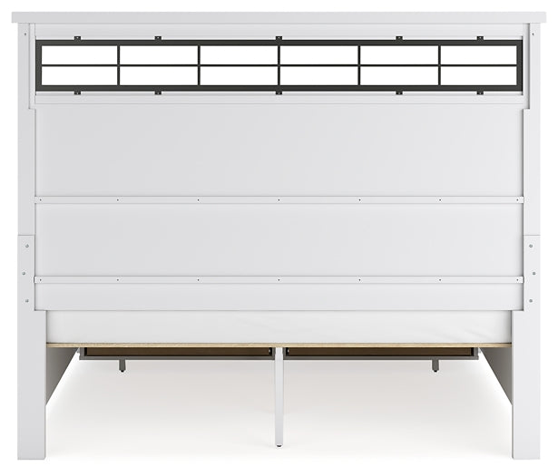 Ashbryn King Panel Storage Bed, Dresser, Mirror, Chest and Nightstand