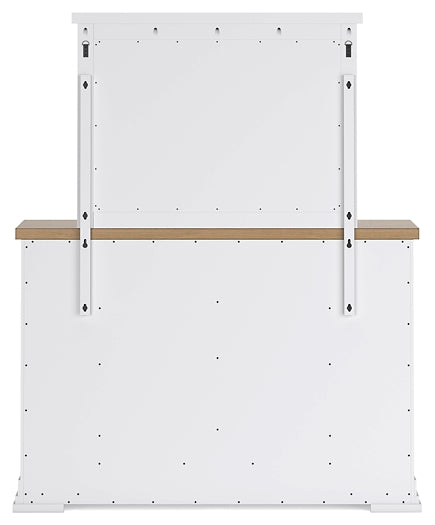 Ashbryn California King Panel Storage Bed, Dresser, Mirror and Nightstand