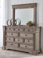 Blairhurst Queen Panel Bed, Dresser, Mirror, Chest and Nightstand