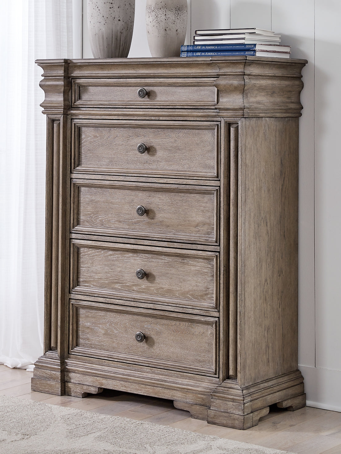 Blairhurst Queen Panel Bed, Dresser, Mirror, Chest and Nightstand