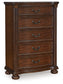 Lavinton King Poster Bed, Dresser, Mirror, Chest and Nightstand