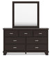 Covetown Queen Panel Bed, Dresser, Mirror, Chest and Nightstand