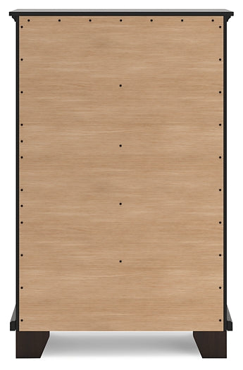 Covetown King Panel Bed, Dresser, Mirror, Chest and Nightstand