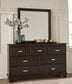 Covetown King Panel Bed, Dresser, Mirror, Chest and Nightstand