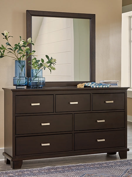 Covetown Full Panel Bed, Dresser, Mirror, Chest and Nightstand