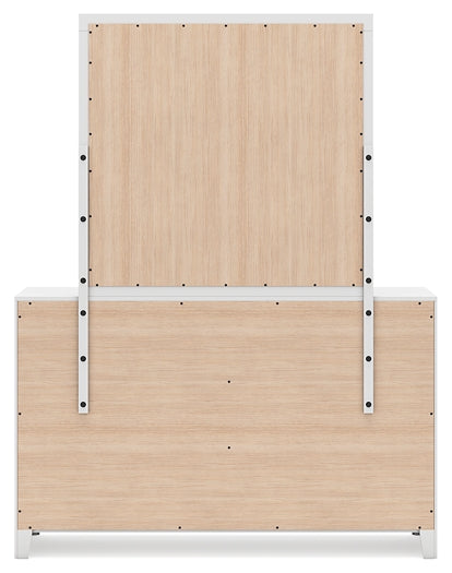 Binterglen California King Panel Bed, Dresser, Mirror, Chest and Nightstand