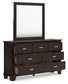 Covetown Twin Panel Bed, Dresser, Mirror, Chest and Nightstand