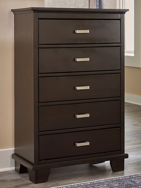 Covetown Twin Panel Bed, Dresser, Mirror, Chest and Nightstand