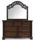 Lavinton Queen Poster Bed, Dresser, Mirror, Chest and Nightstand