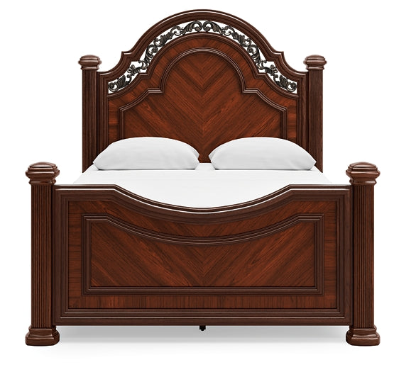 Lavinton Queen Poster Bed, Dresser, Mirror, Chest and Nightstand
