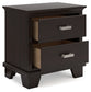 Covetown California King Panel Bed, Dresser, Mirror, Chest and Nightstand