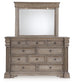 Blairhurst King Panel Bed, Dresser, Mirror, Chest and Nightstand