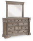 Blairhurst King Panel Bed, Dresser, Mirror, Chest and Nightstand