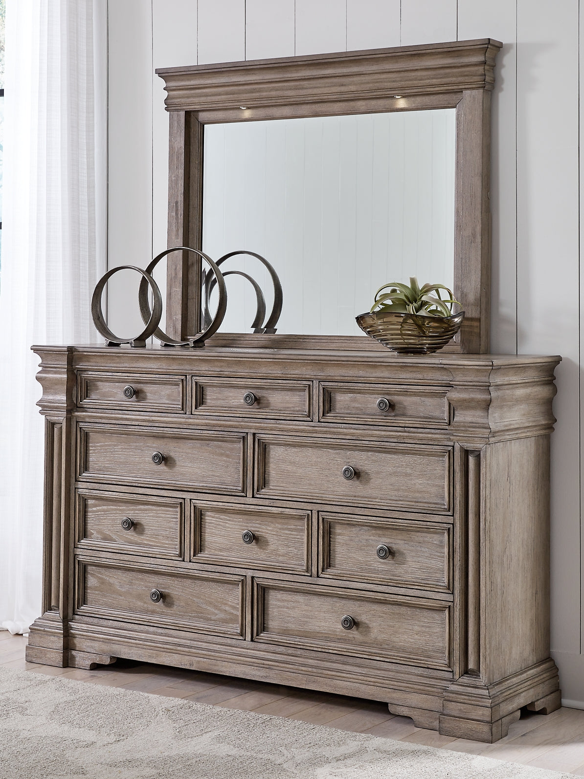 Blairhurst King Panel Bed, Dresser, Mirror, Chest and Nightstand