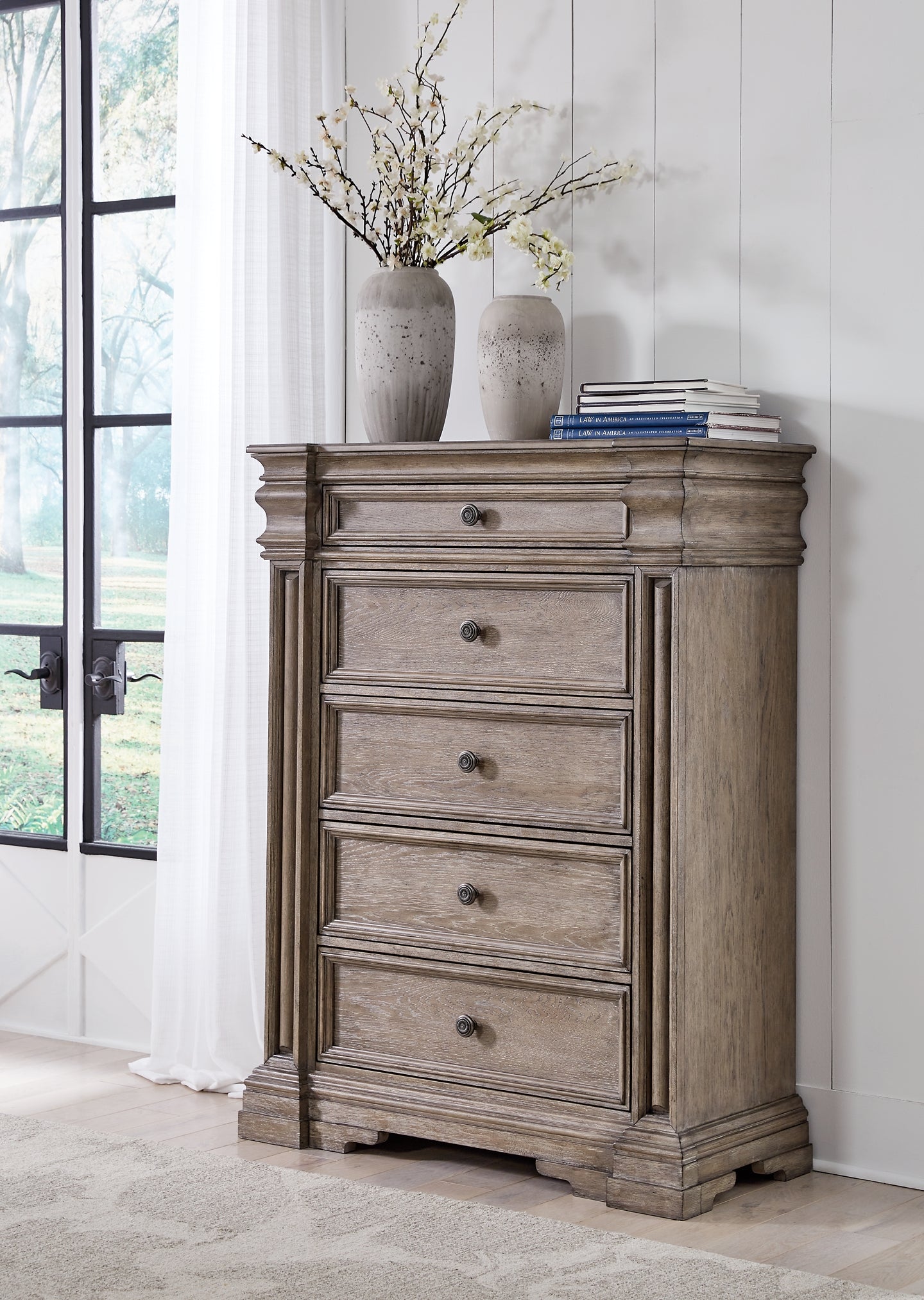 Blairhurst King Panel Bed, Dresser, Mirror, Chest and Nightstand
