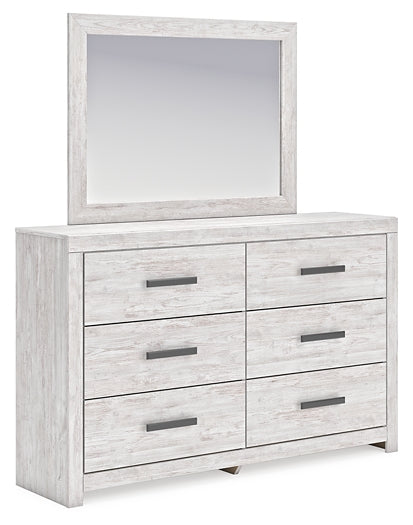 Cayboni King Panel Bed, Dresser, Mirror, Chest and Nightstand