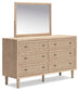 Cielden Queen Panel Headboard, Dresser, Mirror and Nightstand