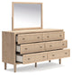 Cielden Queen Panel Headboard, Dresser, Mirror and Nightstand