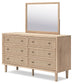 Cielden Queen Panel Headboard, Dresser, Mirror and Nightstand