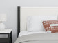 Cadmori Full Upholstered Panel Bed, Dresser, Mirror and Nightstand
