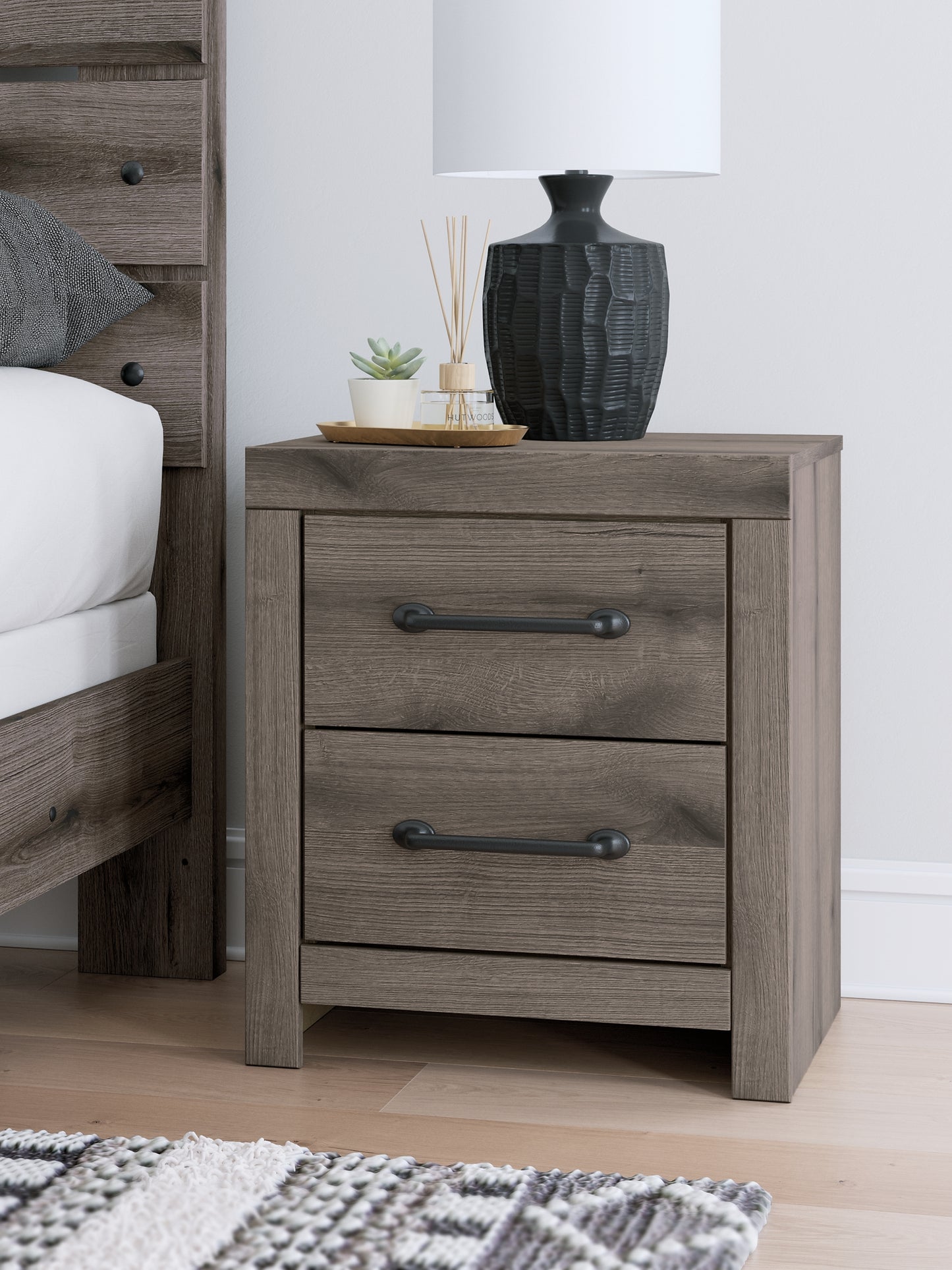 Graystorm Queen Panel Bed, Dresser, Mirror and Nightstand