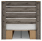 Graystorm Full Panel Bed with Storage, Dresser, Mirror and Nightstand