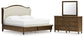 Sturlayne King Upholstered Panel Bed, Dresser and Mirror