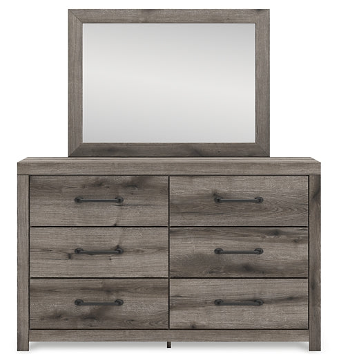 Graystorm Queen Panel Bed, Dresser and Mirror