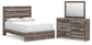 Graystorm Queen Panel Bed, Dresser and Mirror