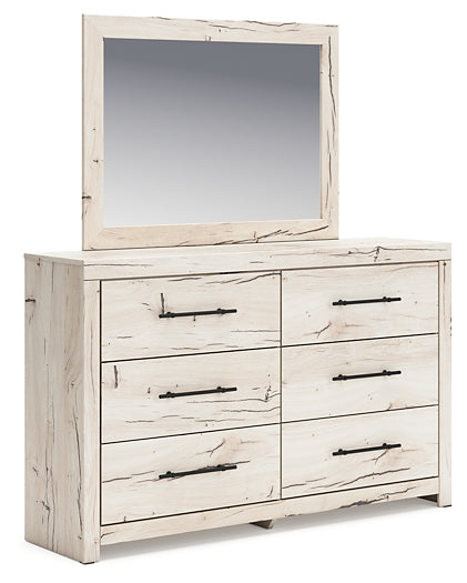 Lawroy Full Panel Headboard, Dresser and Mirror