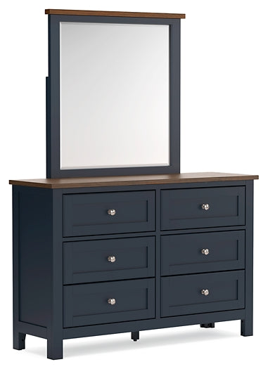 Landocken Twin Panel Bed, Dresser, Mirror, Chest and Nightstand