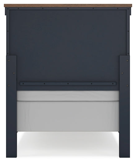 Landocken Twin Panel Bed, Dresser, Mirror, Chest and Nightstand